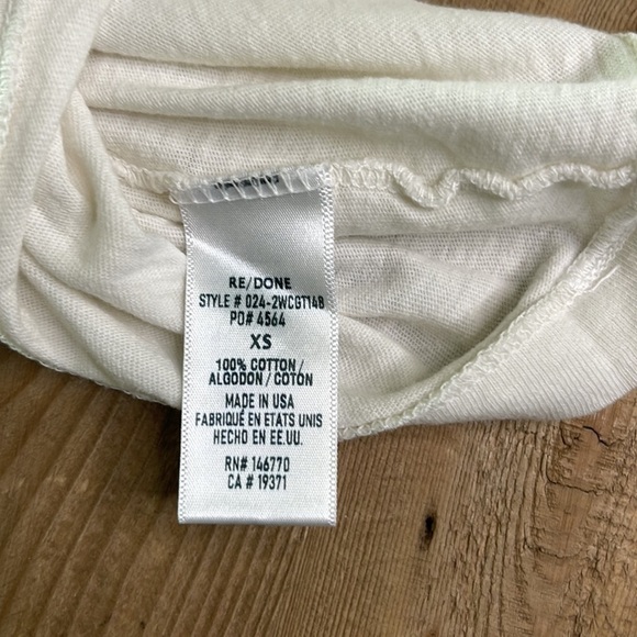 Re/Done Hanes "Hollywood" Tee. Sold out Size XS - Picture 5 of 8